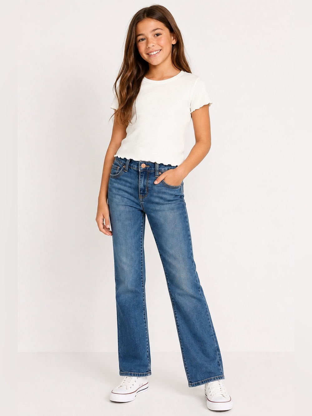 Classic Blue Straight-Leg Women’s Jeans
